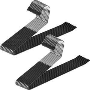 Zober Open Ended Pants Hangers, Metal Clothes Hangers for Jeans, 20 Pack