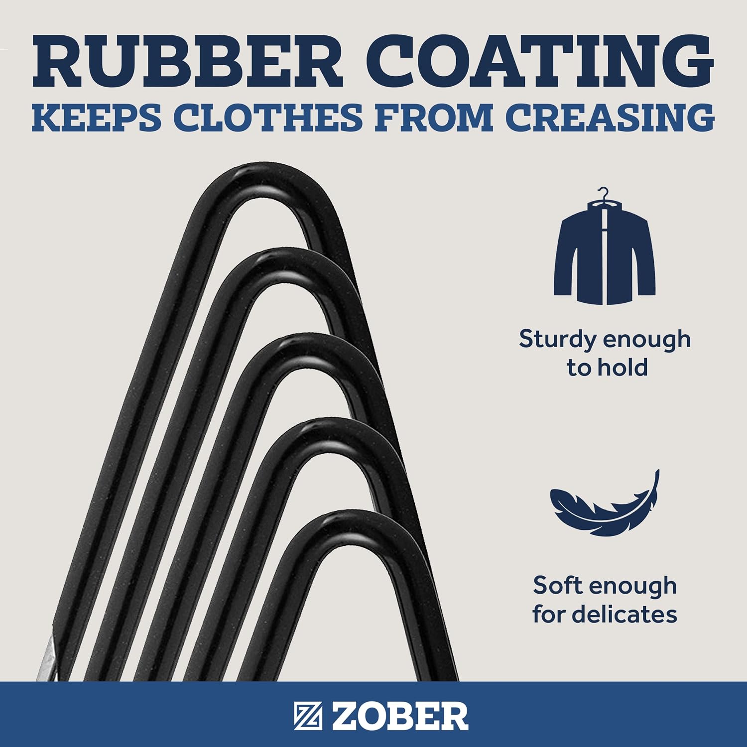 Zober Open Ended Pants Hangers, Metal Clothes Hangers for Jeans, 20 Pack - Image 5
