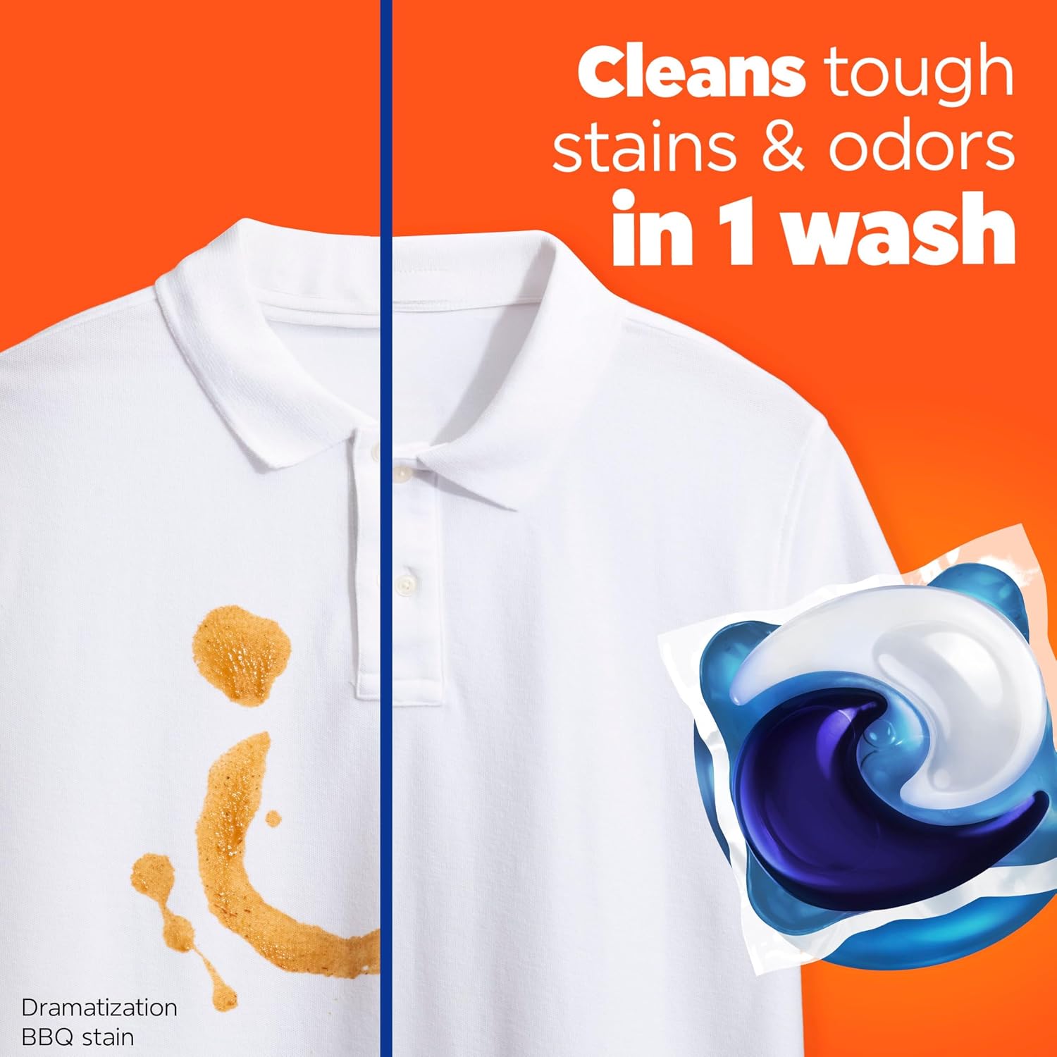 Tide PODS Laundry Detergent Soap with Downy 4-in-1 Stain Remover Freshness Softness Detergent pacs, April Fresh Scent, 85 Count - Image 5